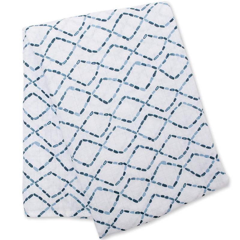 Maxi lange en mousseline de coton Route de diamant (120 x 120 cm) Lulujo