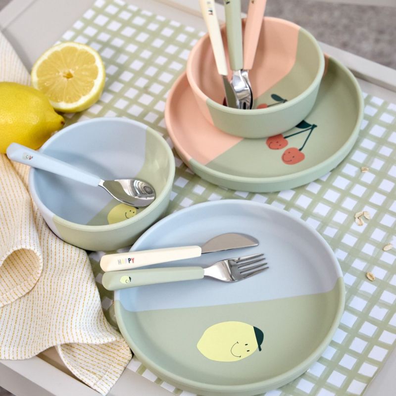 Bol en silicone Happy Fruits Citron Lässig Ambiance 5