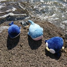 Porte-clé peluche Nemu Nemu Kanaroa la Baleine (13 cm)