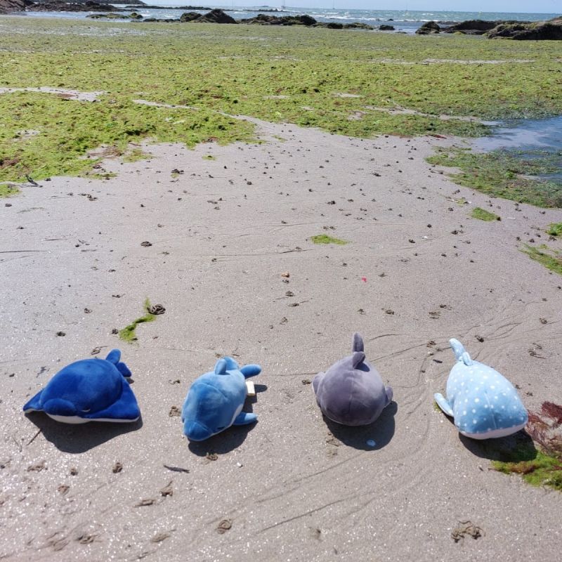 Porte-clé peluche Nemu Nemu Kanaroa la Baleine (13 cm) Trousselier Ambiance 8