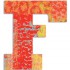 Lettre F en bois Paon - Djeco Lettre F en bois Paon - Djeco