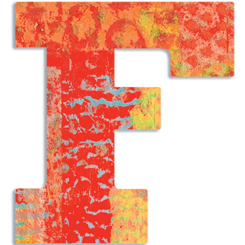 Lettre F en bois Paon Djeco