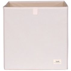 Cube de rangement en tissu recyclé  Uni crème - 3 sprouts