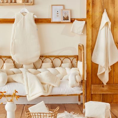 Gigoteuse d'été forme kimono double gaze mousse de lait (18-36 mois)