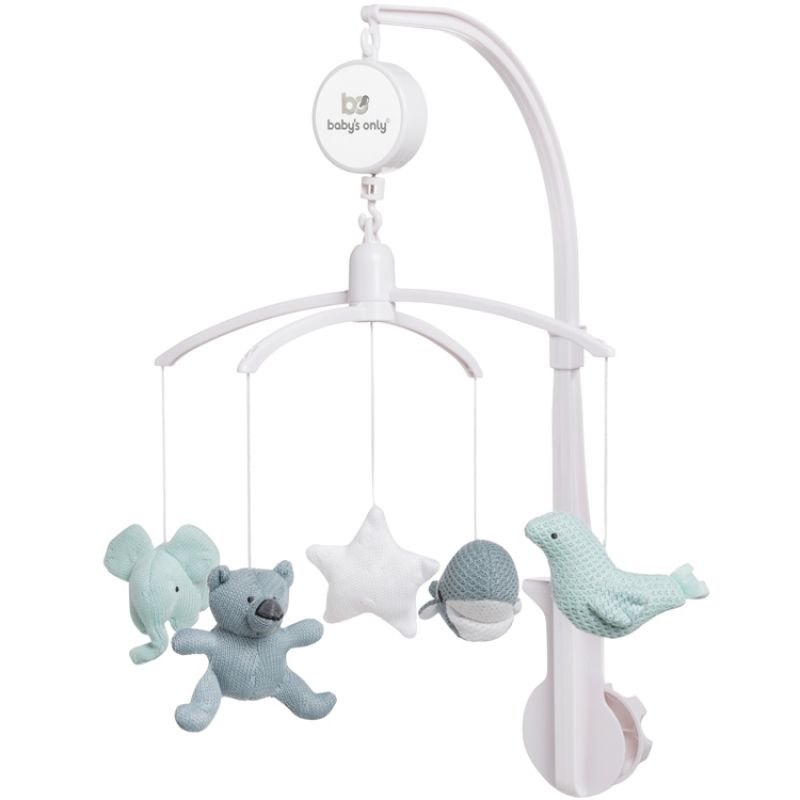 Mobile musical animaux vert d'eau - Reconditionné Baby's Only