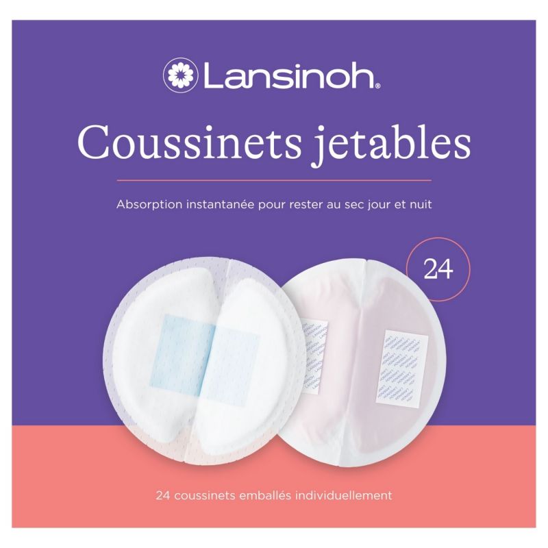 Lot de 24 coussinets d'allaitement jetables Lansinoh Packaging 9