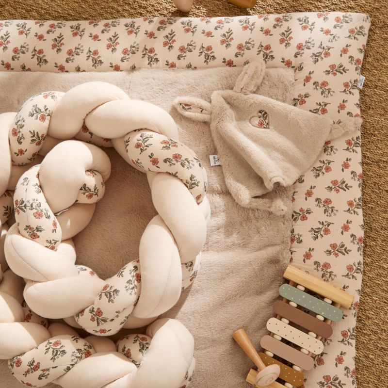 Tresse décorative ouatinée fleurs et beige (200 cm) BB & Co Ambiance 2