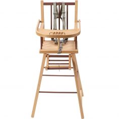 Chaise haute traditionnelle André hybride vieux rose