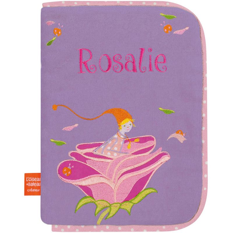 Protège carnet de santé Lutine à la rose (personnalisable) L'oiseau bateau