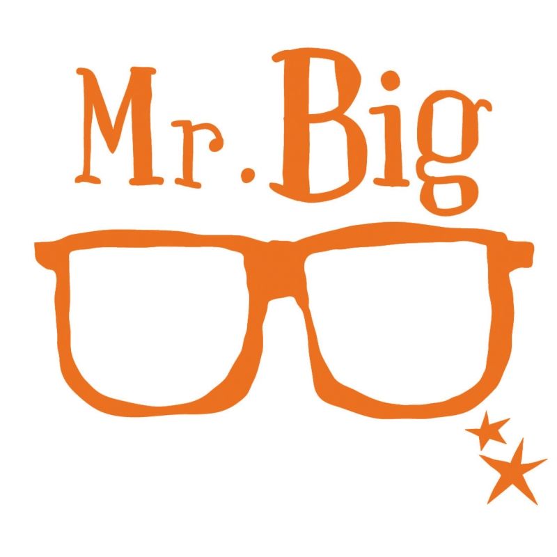Mini sticker fluo Mr Big (10 x 10 cm) Mimi'lou