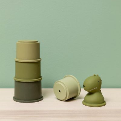 Jouets de bain gobelets empilables Mr. Dino