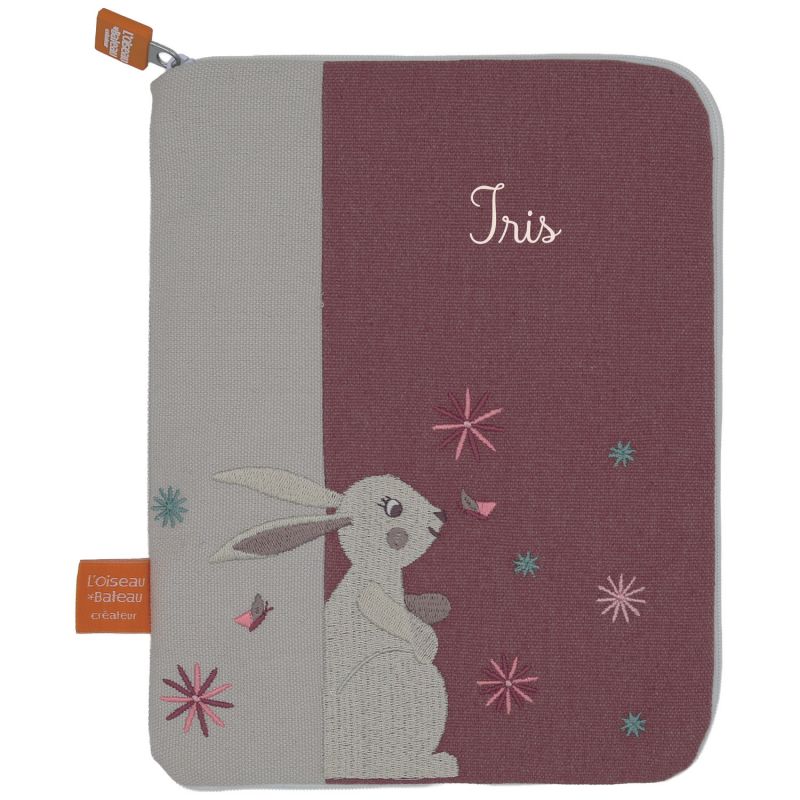 Protège carnet de santé Moit Moit Lapin (personnalisable) L'oiseau bateau Produit 1