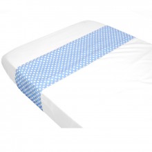 Drap de lit à pois bleu (100 x 80 cm)  par Taftan