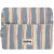 Variation Bleu, écru, orange du produit Trousse de toilette XL Alix Rayures Larges Bleu de la marque Hindbag