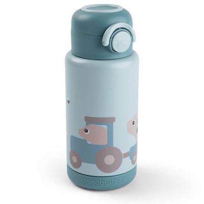 Gourde isotherme Tiny farm Bleu (340 ml)