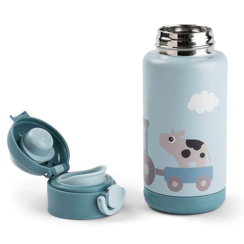 Gourde isotherme Tiny farm Bleu (340 ml) Done by Deer Produit 4