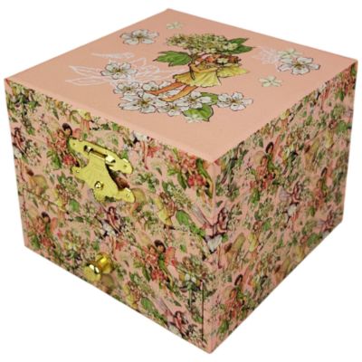 Boîte à bijoux musicale Cube Flower Fairies