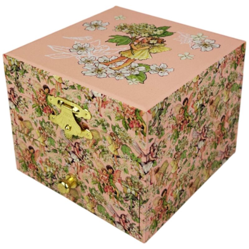 Boîte à bijoux musicale Cube Flower Fairies Trousselier Produit 1