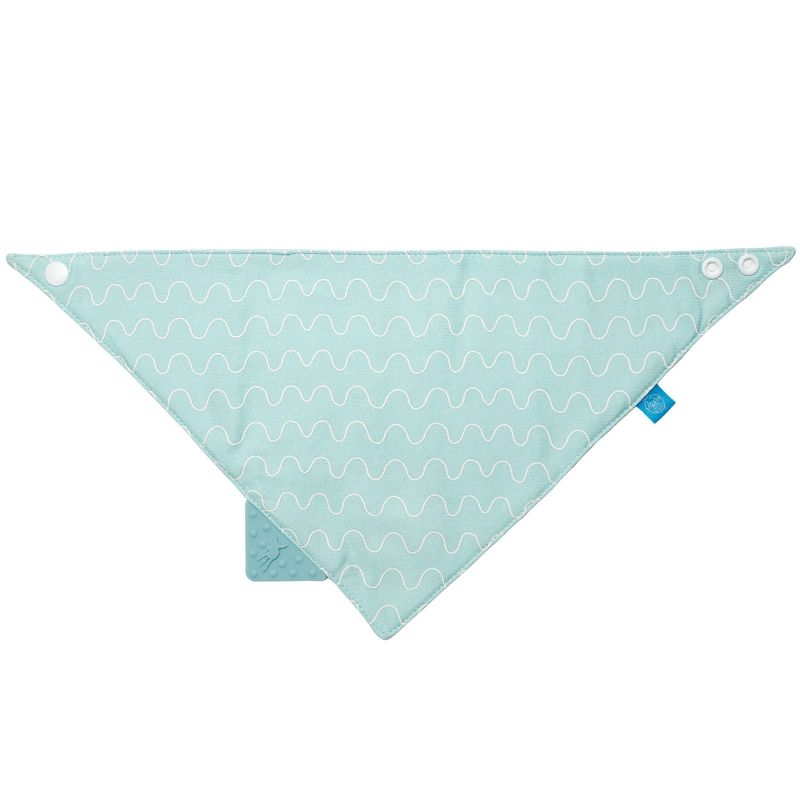 Bavoir bandana avec élément de dentition Vibration bleu Lässig