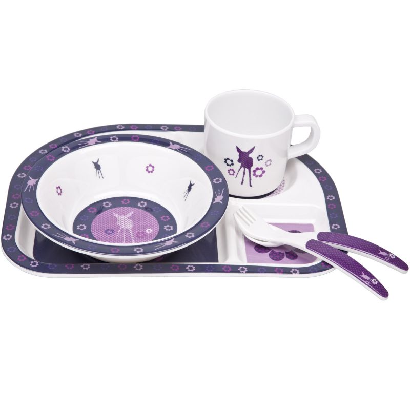 Coffret  repas 5 pièces  Faon violet Lässig
