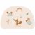Variation Marron, vert, blanc du produit Set de table Biche Edgar de la marque Charlie et Suzie