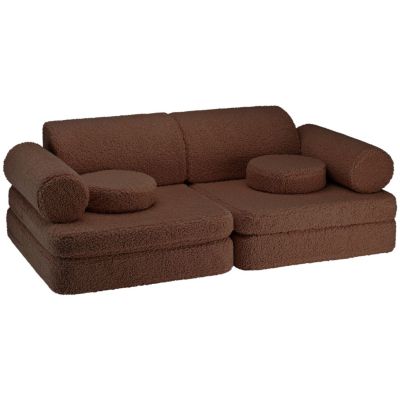 Canapé modulable Settee Warm Hazel molletonné