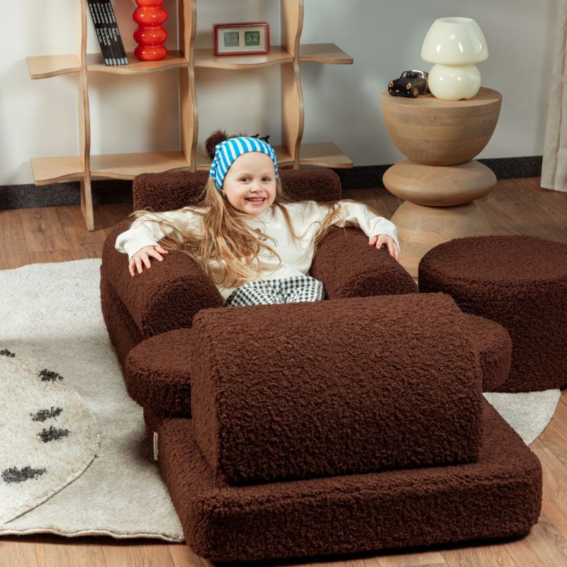 Canapé modulable Settee Warm Hazel molletonné Wigiwama Ambiance 3