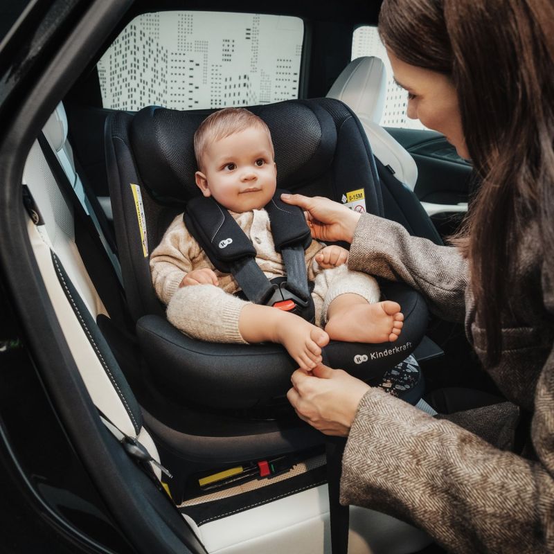 Siège auto I-360 2 Plus i-Size Black (groupe 1-2-3) Kinderkraft Ambiance 2