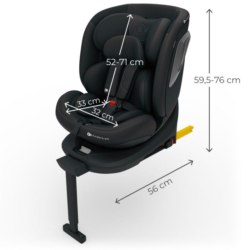Siège auto I-360 2 Plus i-Size Black (groupe 1-2-3) Kinderkraft Produit 8