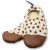 Variation Ecru, rouge, marron du produit Chaussons tout-terrain Les Petits Cœurs (12-24 mois) de la marque Les Pas Petits