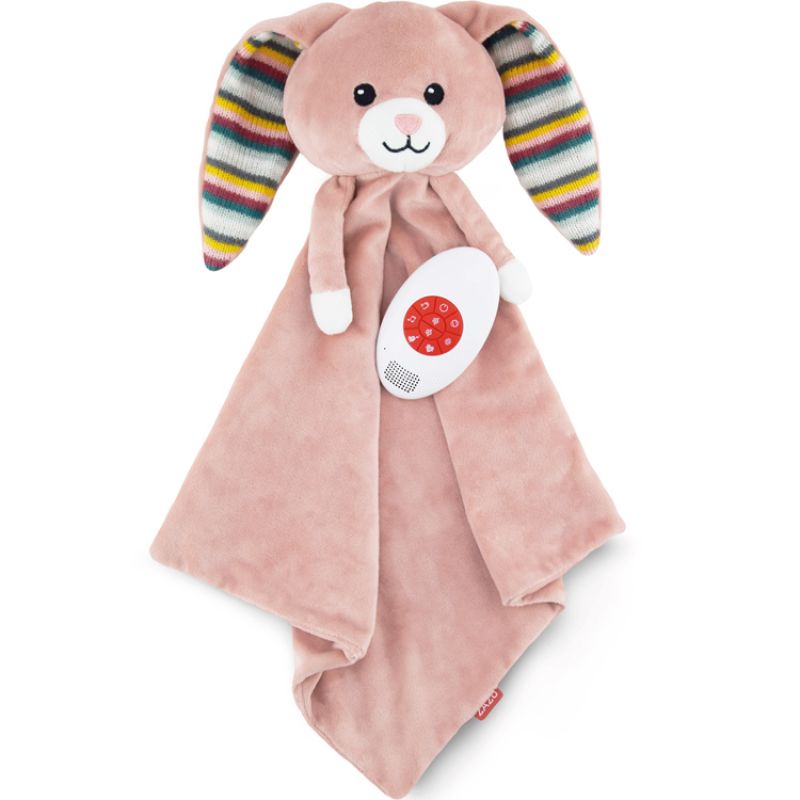 Doudou bruit blanc ou musical Becky le lapin ZAZU