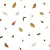 Papier peint intissé Forest Happiness feuilles d'automne (10 m)  par Lilipinso