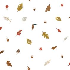 Papier peint intissé Forest Happiness feuilles d'automne (10 m)