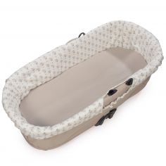 Housse de nacelle avec élastiques + Drap-housse pour nacelle Botton Fleurs - Walking Mum