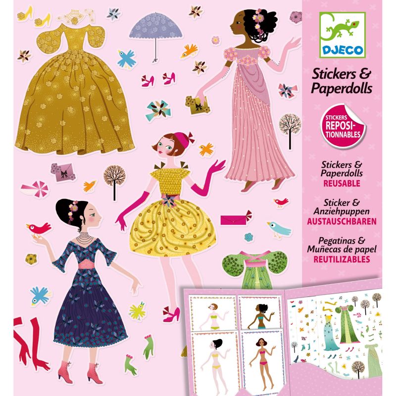 Kit de création stickers Robes des 4 saisons Djeco