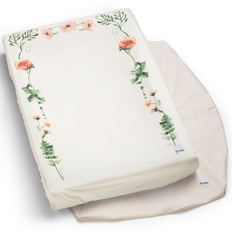 Lot de 2 housses de matelas à langer fleur Meadow Flower (48 x 74 cm) Elodie Details