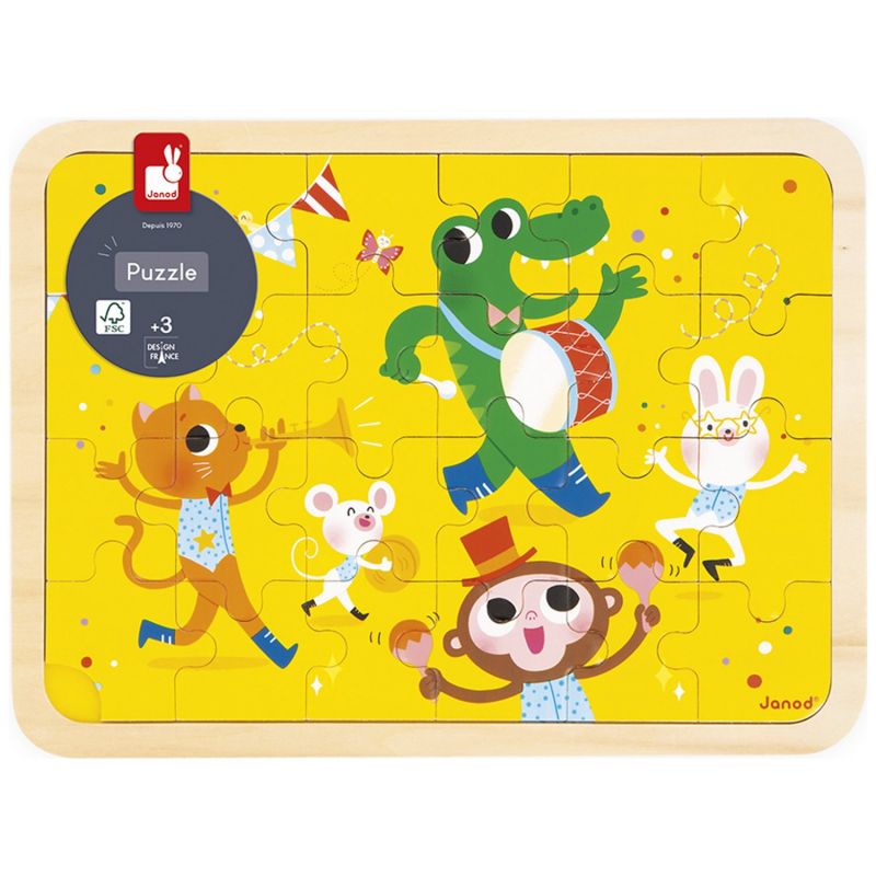 Puzzle C'est la fête (24 pièces) Janod Packaging 5