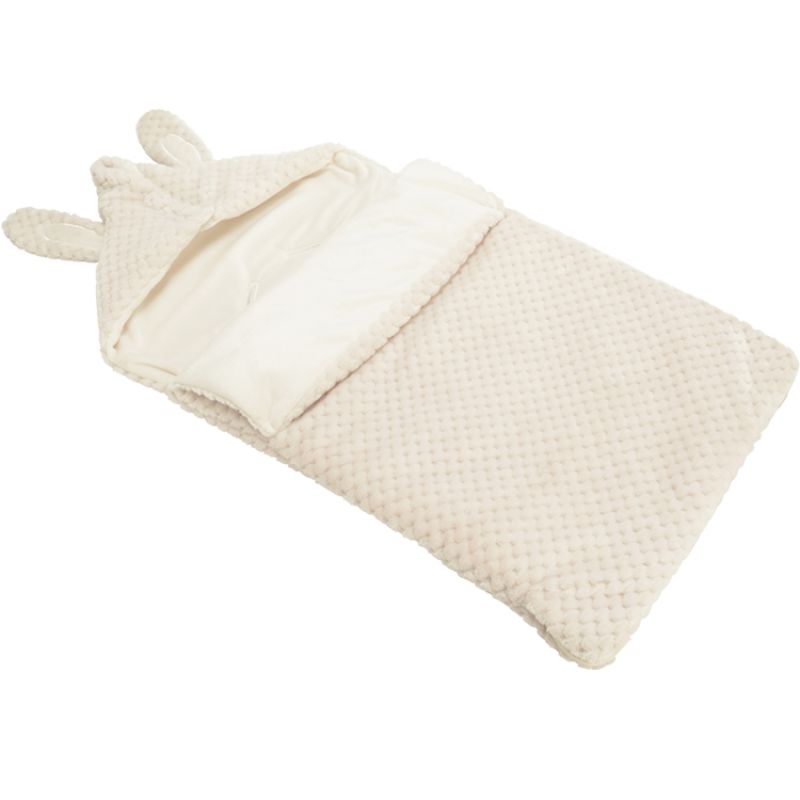 Nid d'ange passe sangle en flanelle Lapin crème (82 cm) Amadeus Les Petits