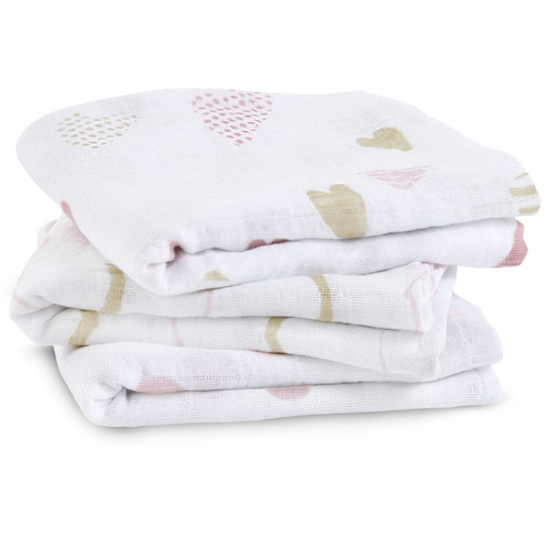 Lot de 3 langes Musy Heart breaker (70 x 70 cm) aden + anais