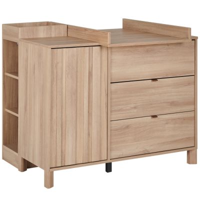 Commode 1 porte 3 tiroirs avec plan à langer Calypso Galipette
