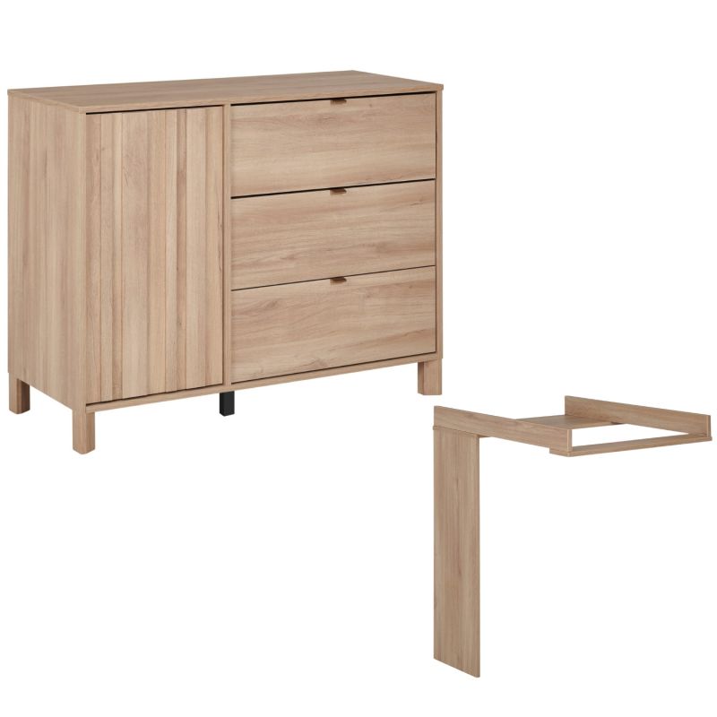 Commode 1 porte 3 tiroirs avec plan à langer Calypso Galipette Produit 6
