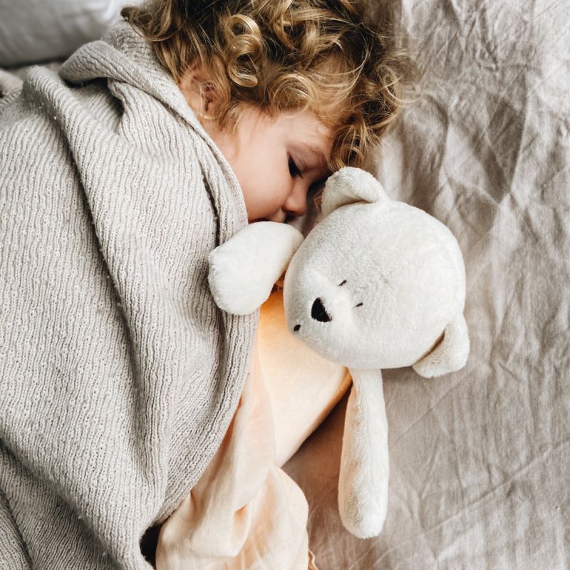 Peluche veilleuse Ours douceur crème 2.0 Moonie Ambiance 3