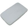 Drap housse pour berceau Praliné Rayures Matcha (120x60 cm) Walking Mum Produit 1