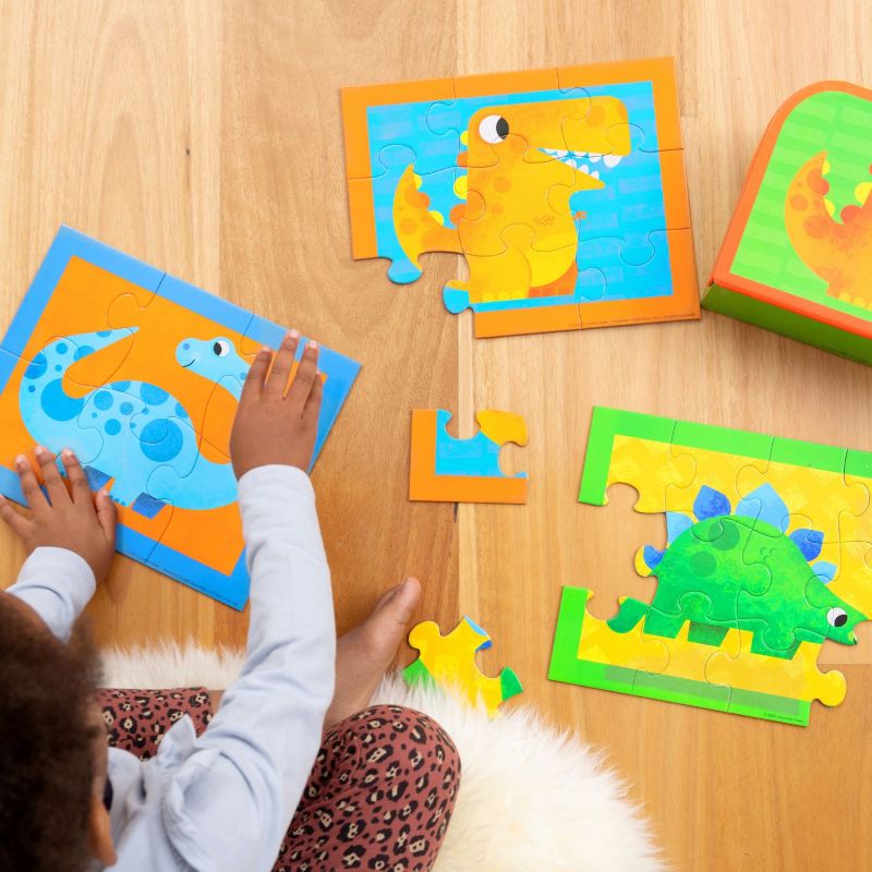 Malette Mon premier puzzle Dinosaures Crocodile Creek Ambiance 2