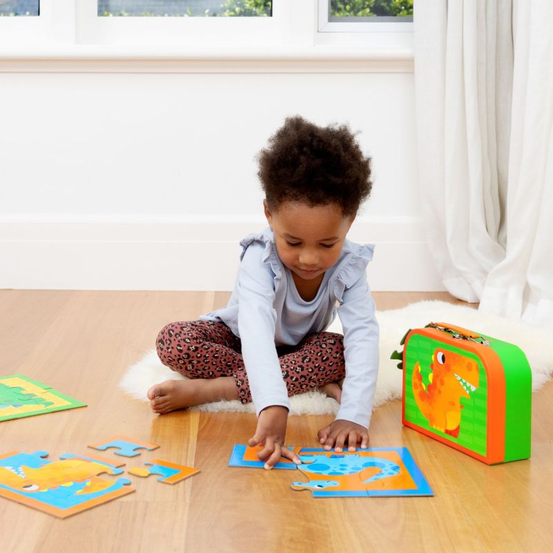 Malette Mon premier puzzle Dinosaures Crocodile Creek Ambiance 5