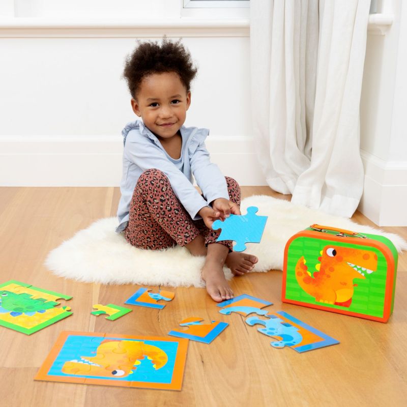 Malette Mon premier puzzle Dinosaures Crocodile Creek Ambiance 8