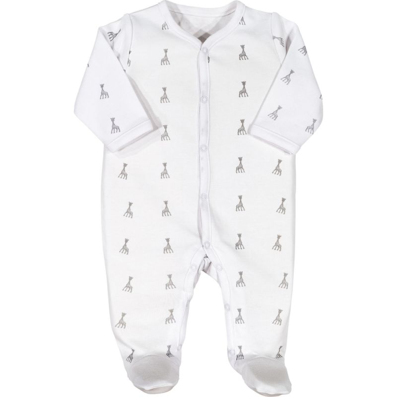 Pyjama léger blanc Sophie la girafe (naissance) Trois Kilos Sept