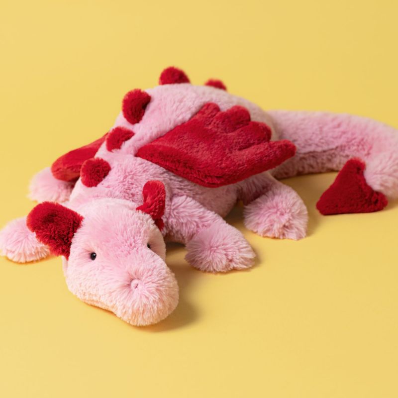Peluche Scrumptious dragon heart (50 cm) Jellycat Ambiance 2