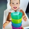 Lot de 4 petites tasses multicolores  par Babycup