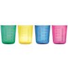 Lot de 4 petites tasses multicolores  par Babycup